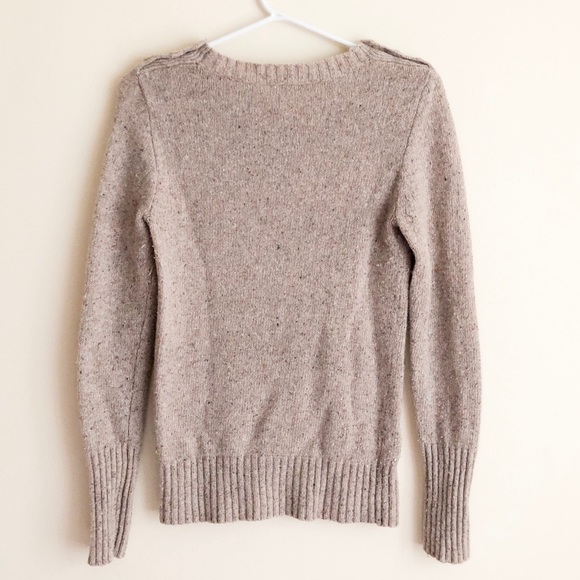 J. Crew Factory Small Beige Wool Sweater - Picture 3 of 6